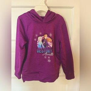Disney Frozen Girls Anna & Elsa Hoodie 5/6 with pockets